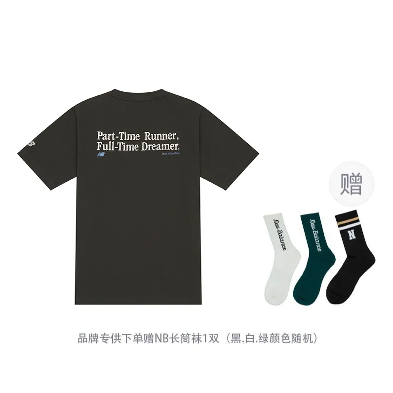 New Balance T Shirt Unisex Charcoal Gray