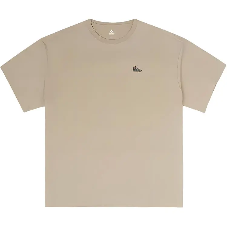 Converse T-Shirts Unisex Brown Crew Neck Moderate