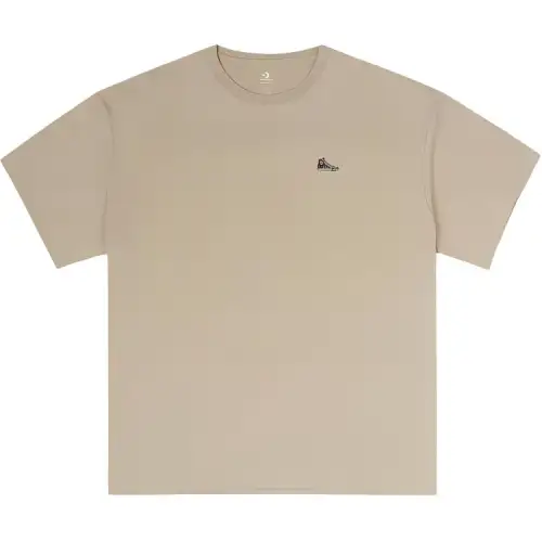Converse T Shirts Unisex Brown Crew Neck Moderate