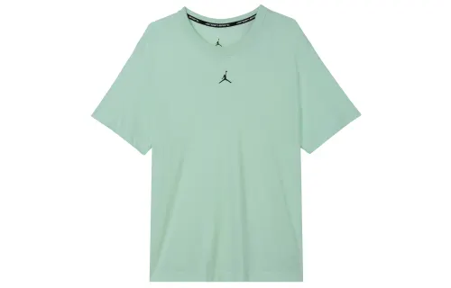 Jordan T Shirts Men's Mint Crew Neck Moderate Straight Fit