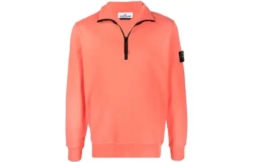 STONE ISLAND Sweatshirts Men's Orange Turtleneck Moderate