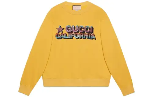 GUCCI Sequins Cotton Jersey Sweatshirt