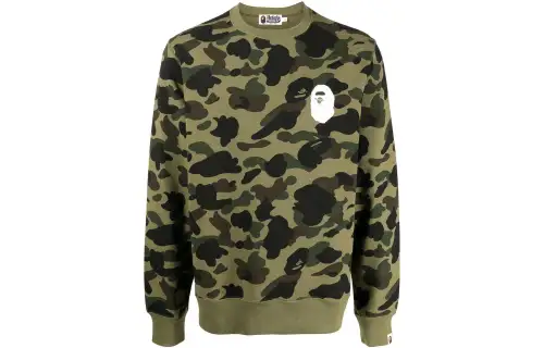 A BATHING APE ® 1St Camo Shark Crewneck Sweatshirt