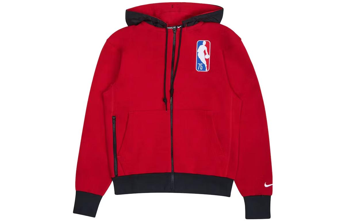 Nike Nba Chicago Bulls Courtside Full Zip Fleece Hoodie