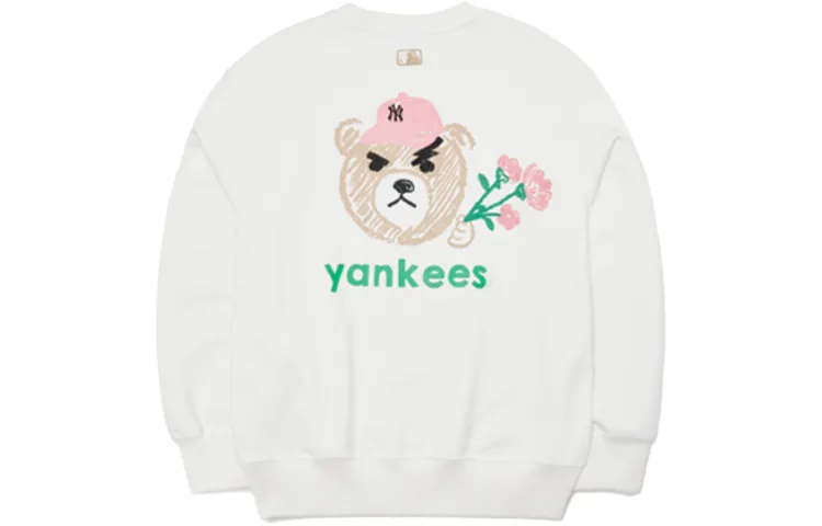 MLB Sweatshirts Unisex White Crew Neck Moderate
