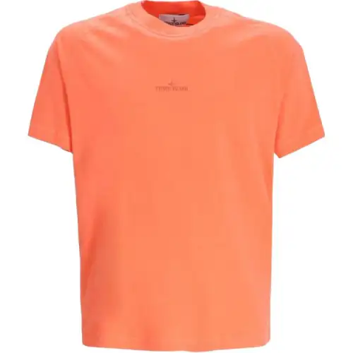 STONE ISLAND Compass Printed Crewneck T Shirt