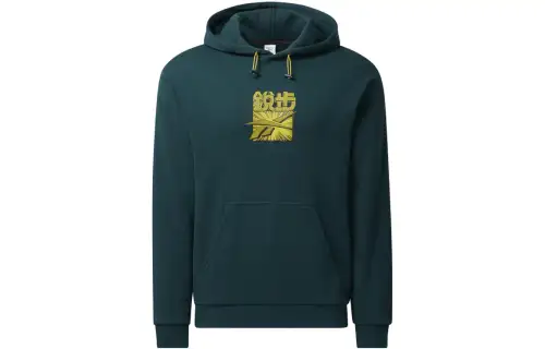 Reebok CNY Collection Sweatshirts Unisex Forest Green Hooded Moderate Regular