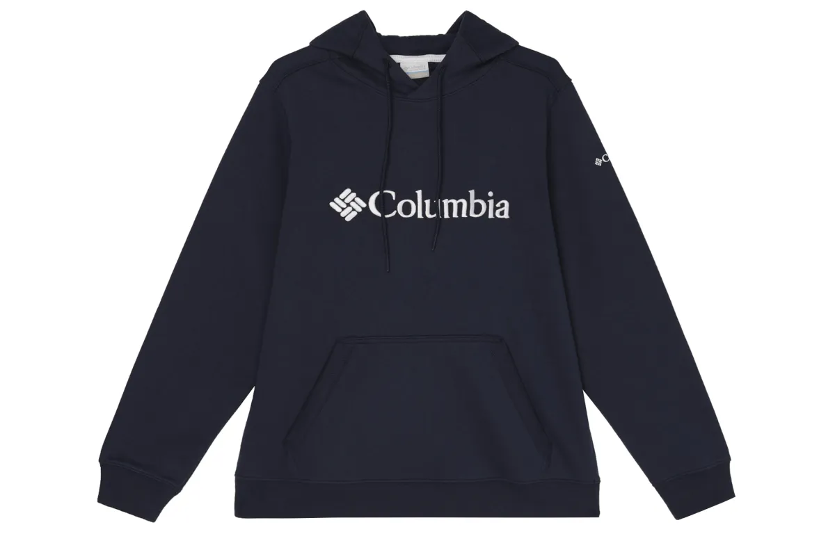 Columbia Sweatshirts Men's Blue Hooded Moderate Straight Fit