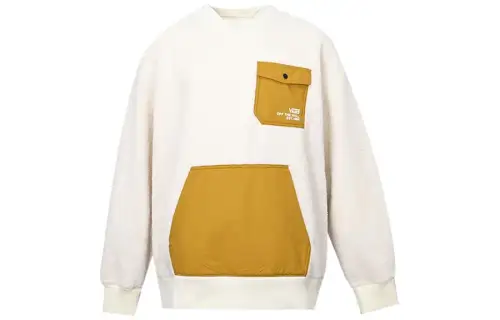 Vans Sweatshirts Unisex Ecru Crew Neck Moderate Regular