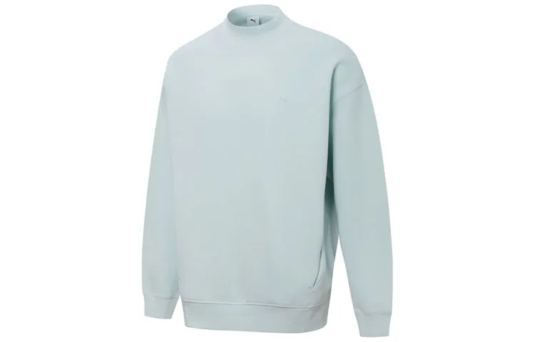 PUMA Sweatshirts Unisex Blue Half-Turtleneck Moderate Regular