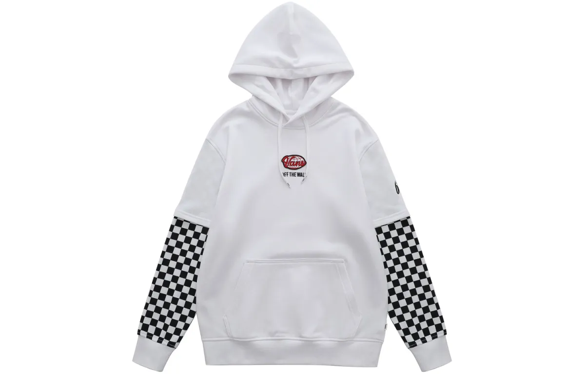 Vans Sweatshirts Unisex White Hooded (Non-detachable) Moderate Straight Fit
