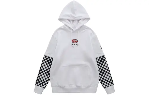 Vans Sweatshirts Unisex White Hooded Moderate Mock Two Piece