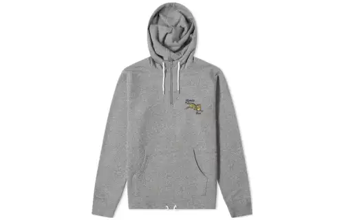 KENZO Sweatshirts Men's Gray Hooded Moderate Regular