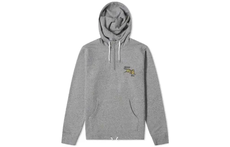 KENZO Sweatshirts Men's Gray Hooded Moderate Regular