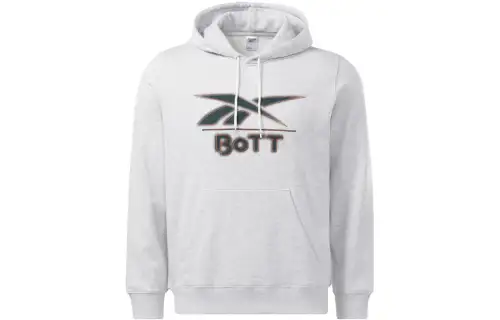 Reebok Sweatshirts Unisex Gray Hooded Moderate Regular
