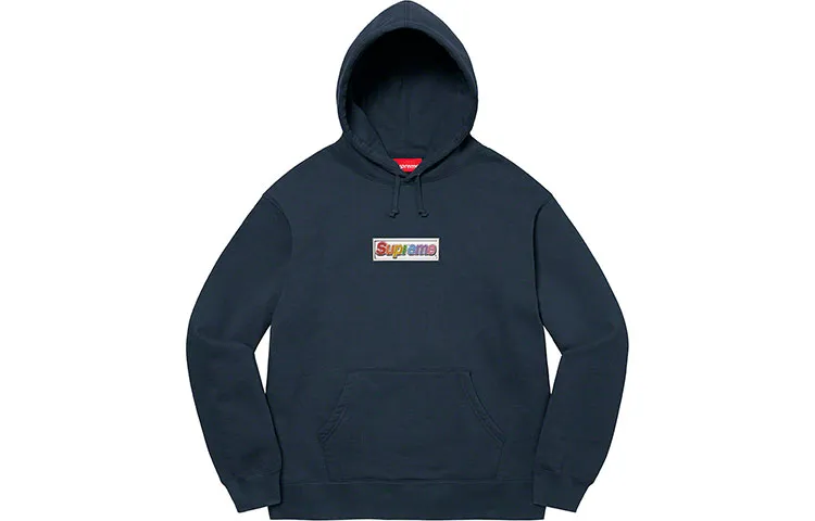 Supreme Bling Box Logo Hooded Sweatshirt