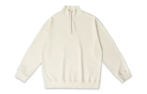 BD.POWER UP+ Sweatshirts Unisex Ecru Stand Collar Moderate Regular