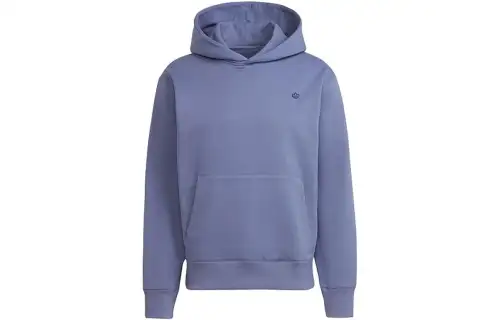 Adidas Originals Trefoil Sweatshirts Men's Purple Hooded Moderate Regular