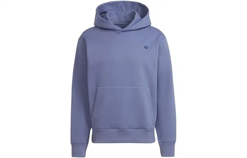 Adidas Originals Trefoil Sweatshirts Men's Purple Hooded Moderate Regular