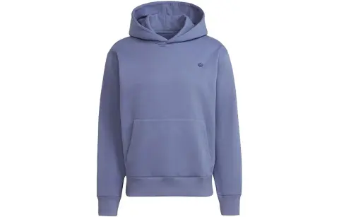 Adidas Originals Trefoil Sweatshirts Men's Purple Hooded Moderate Straight Fit
