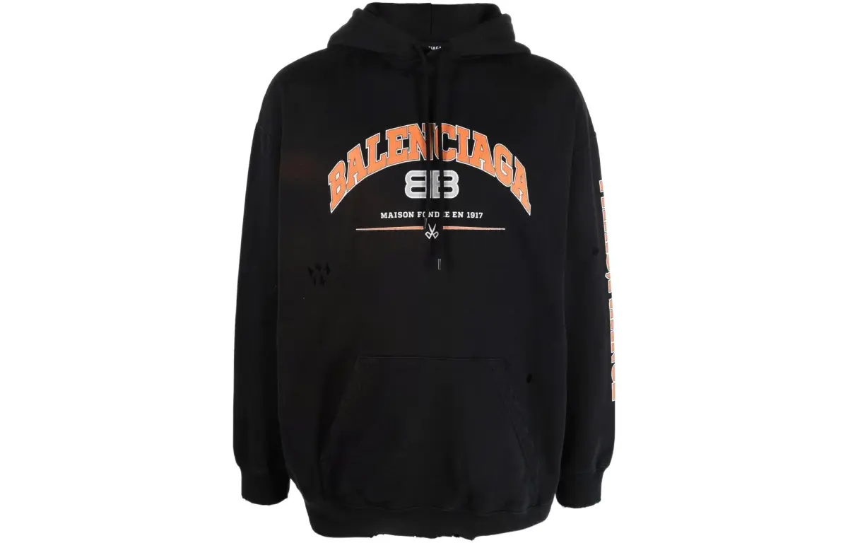 Balenciaga Pre Owned 2010s Logo Hoodie