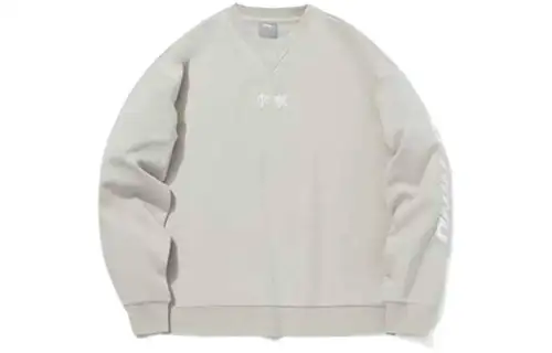 Li Ning Sweatshirts Men's Gray Crew Neck Moderate Regular