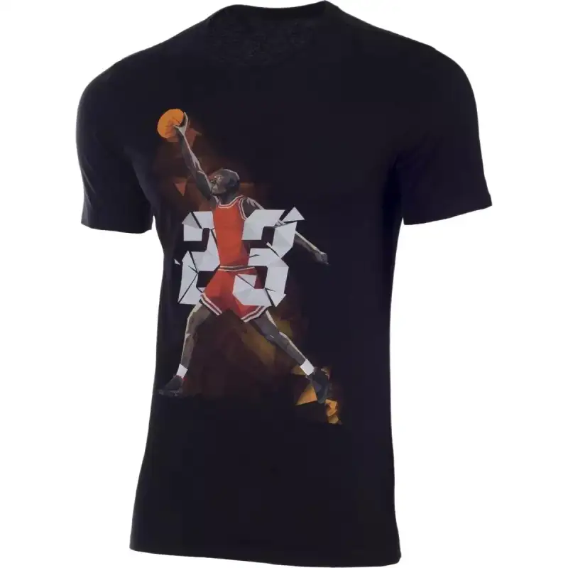 Jordan Apparel T Shirts Men's Black Crew Neck