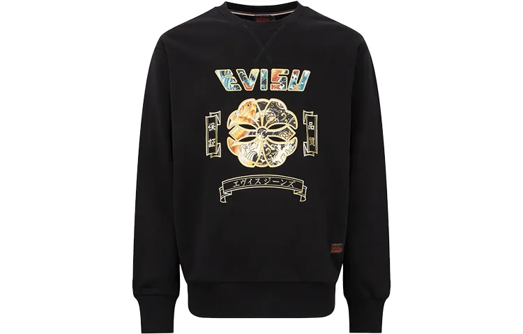 EVISU Sweatshirts Unisex Crew Neck Moderate Regular