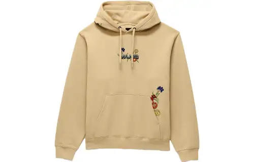 Vans Sweatshirts Unisex Khaki Hooded Moderate Regular