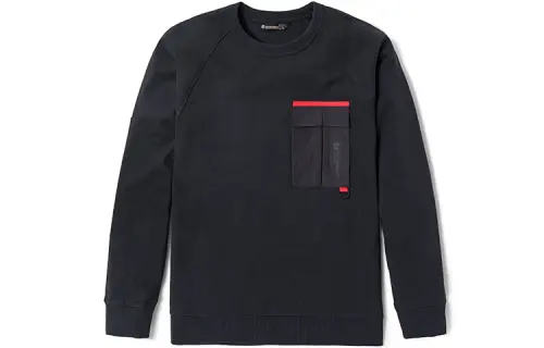 Timberland Sweatshirts Men's Black Crew Neck Moderate