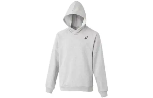 ASICS Sweatshirts Men's Gray Hooded Moderate Regular