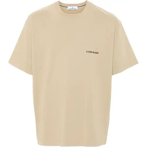 STONE ISLAND T Shirt Men's Almond Beige