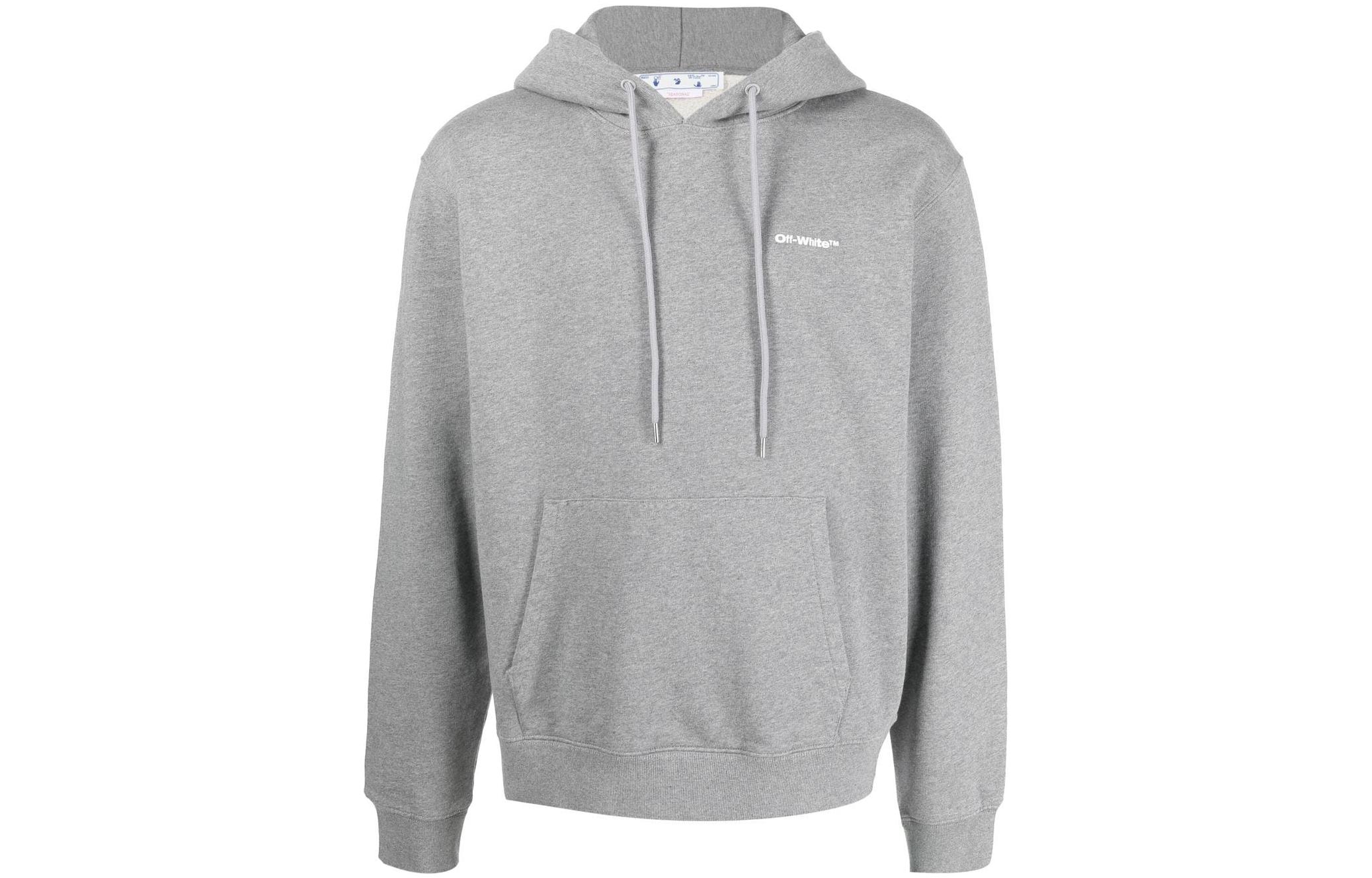 OFF WHITE Wave Diagonals Slim Hoodie