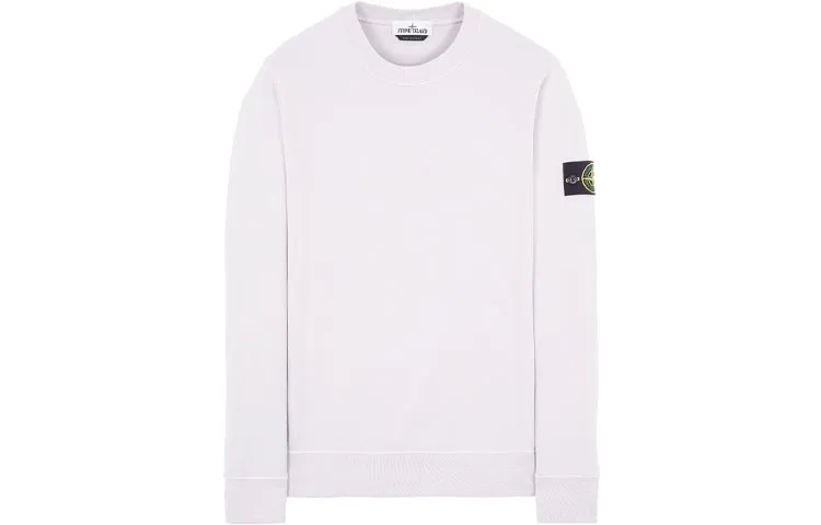 STONE ISLAND Garment Dyed Cotton Fleece Crewneck