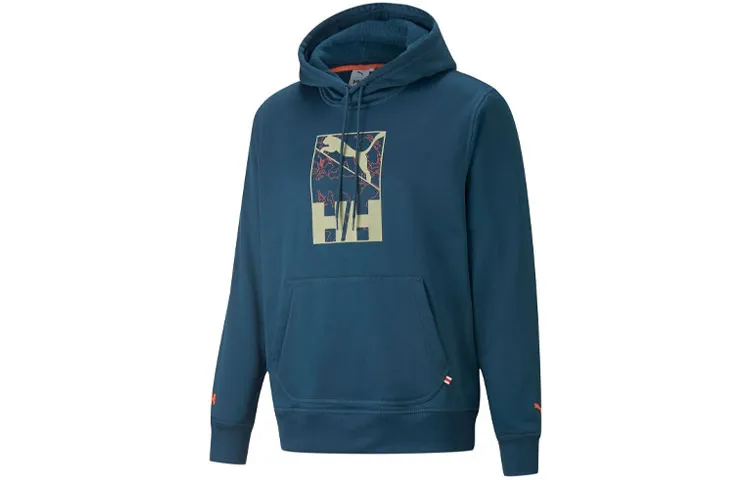 PUMA T7 Sweatshirts Unisex Dark Blue Hooded Moderate