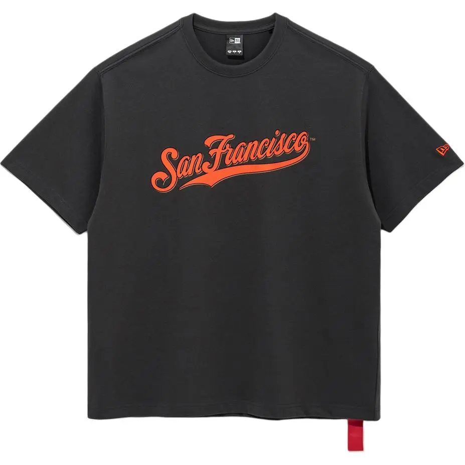New Era T-Shirts Unisex Black Crew Neck