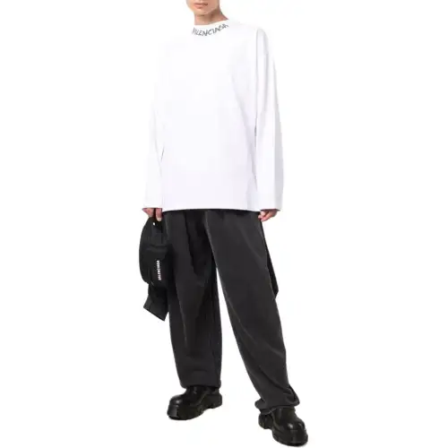 Balenciaga Curved Long Sleeve T Shirt
