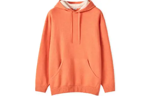 LOEWE Sweatshirts Men's Pink Orange Hooded Moderate