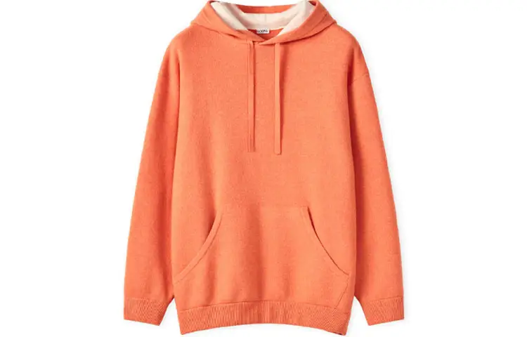 LOEWE Sweatshirts Men's Pink Orange Hooded Moderate