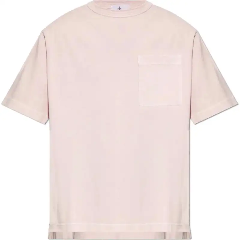 STONE ISLAND Logo Printed Crewneck T Shirt