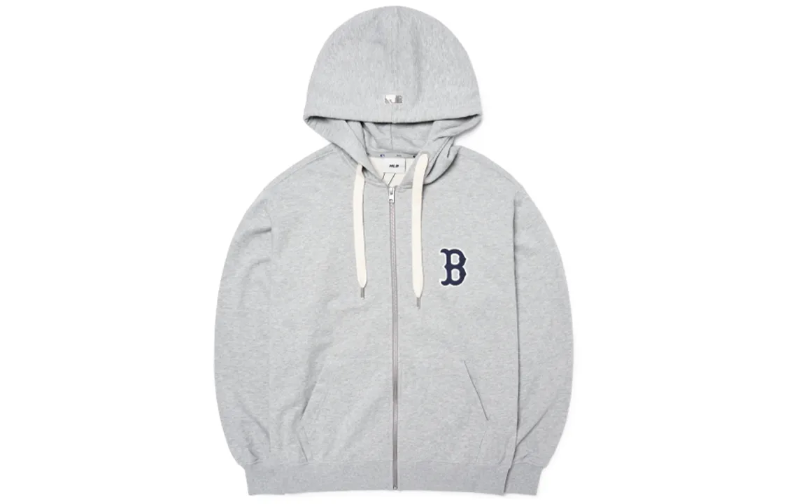 MLB Basic Logo Sweatshirts Unisex Gray Hooded (Non-detachable) Moderate Other