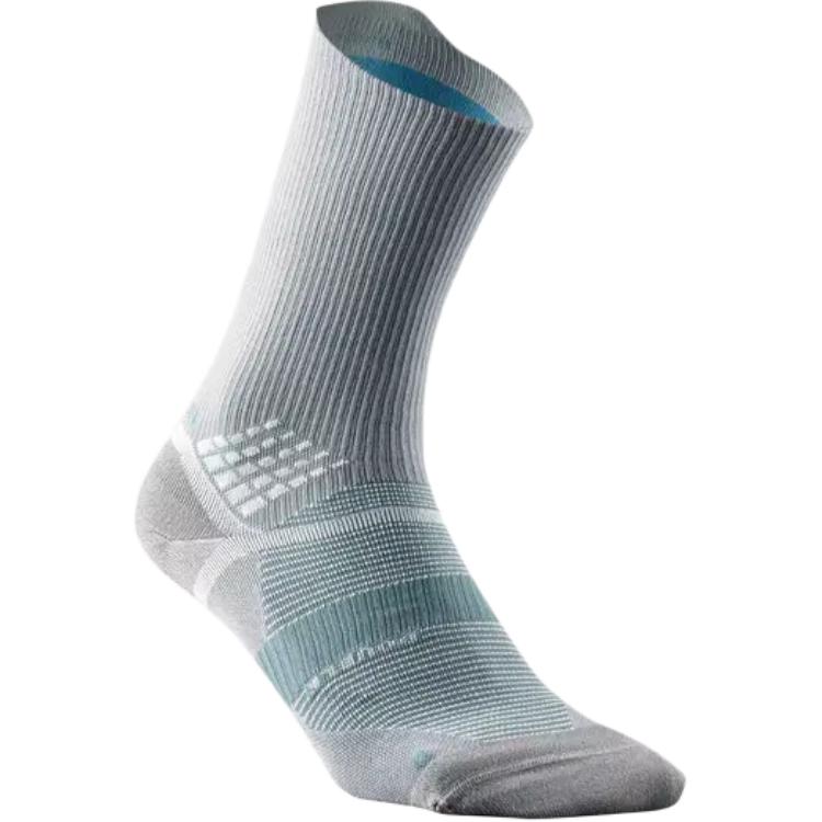 DECATHLON Socks Unisex 2 Pack Light Smoke Gray/Cedar