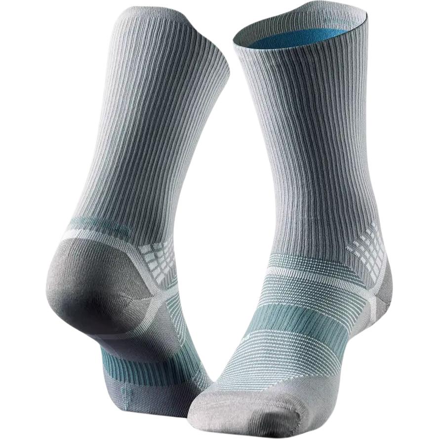 DECATHLON Socks Unisex 2 Pack Light Smoke Gray/Cedar