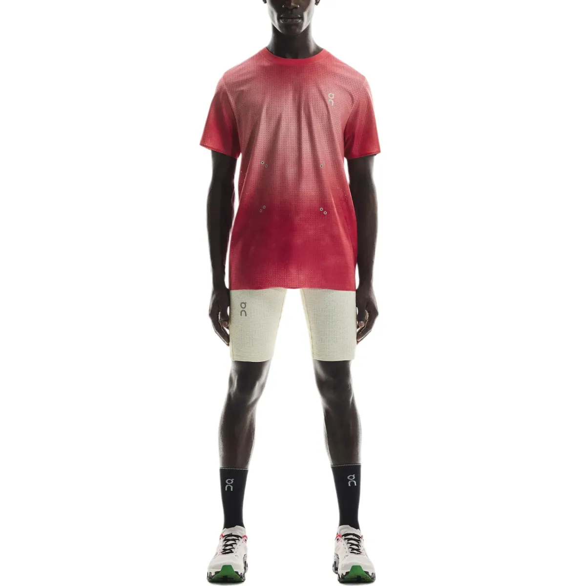 On Pace T-Shirts Men's Red Crew Neck Moderate