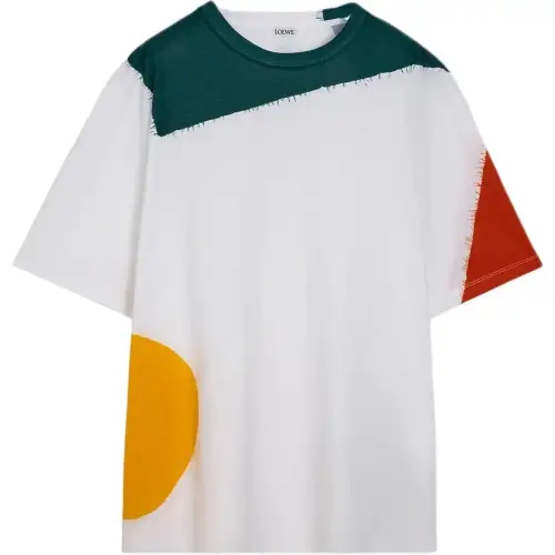 LOEWE T Shirts Men's White Crew Neck Moderate