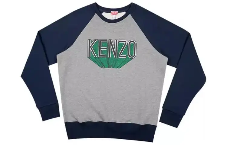 KENZO Logo Printed Colour-Block Sweatshirt