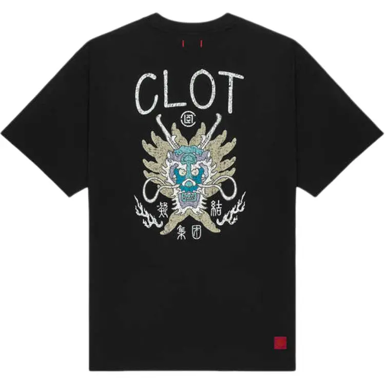 CLOT SS25 T Shirts Unisex Black Crew Neck Moderate Straight Fit