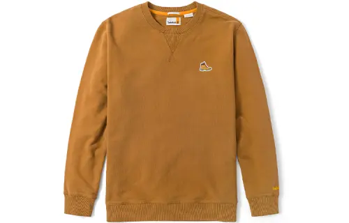 Timberland Men's Logo Crew Neck Sweatshirt Rubber