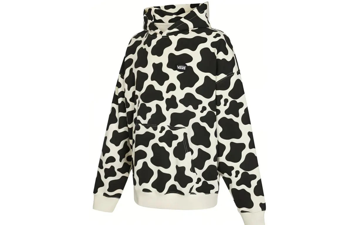 Vans Sweatshirts Unisex Black/Ivory White Hooded (Non-detachable) Moderate