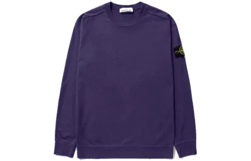 STONE ISLAND Sweatshirts Men's Purple Crew Neck Thin